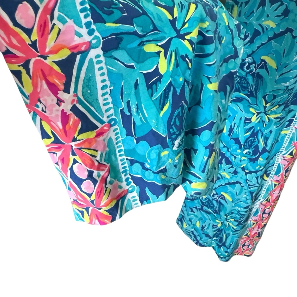 Lilly Pulitzer Women’s Preppy Beach Resortwear Casual Colorful Print Pants sz M - Picture 3 of 9